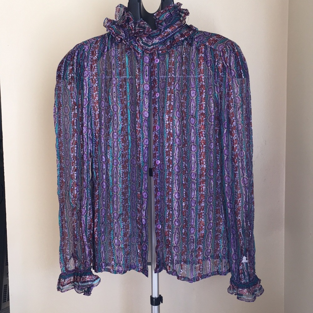 30% off 3! Oleg Cassini 100% Silk Blouse, Size 6